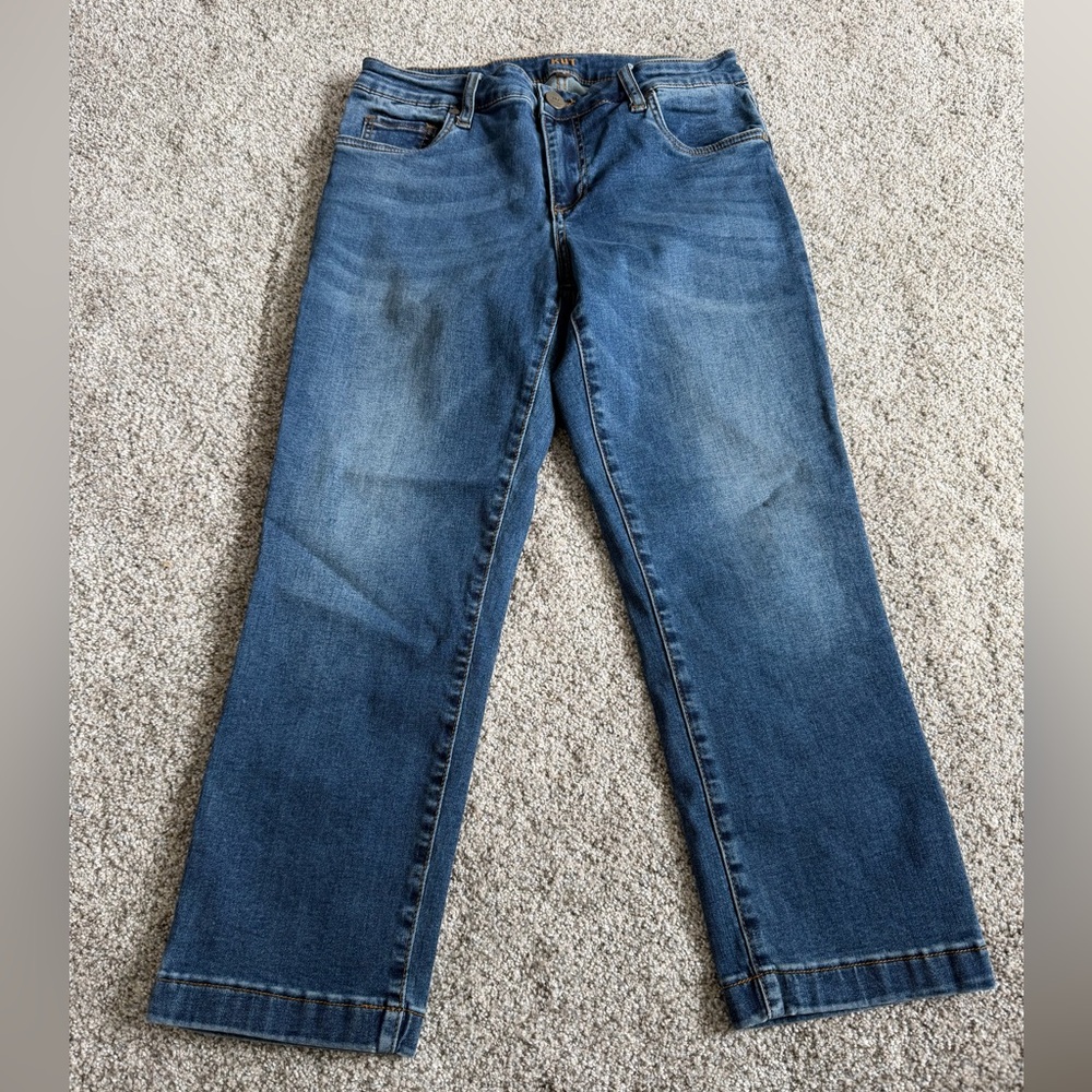KUT Cropped Straight Jeans